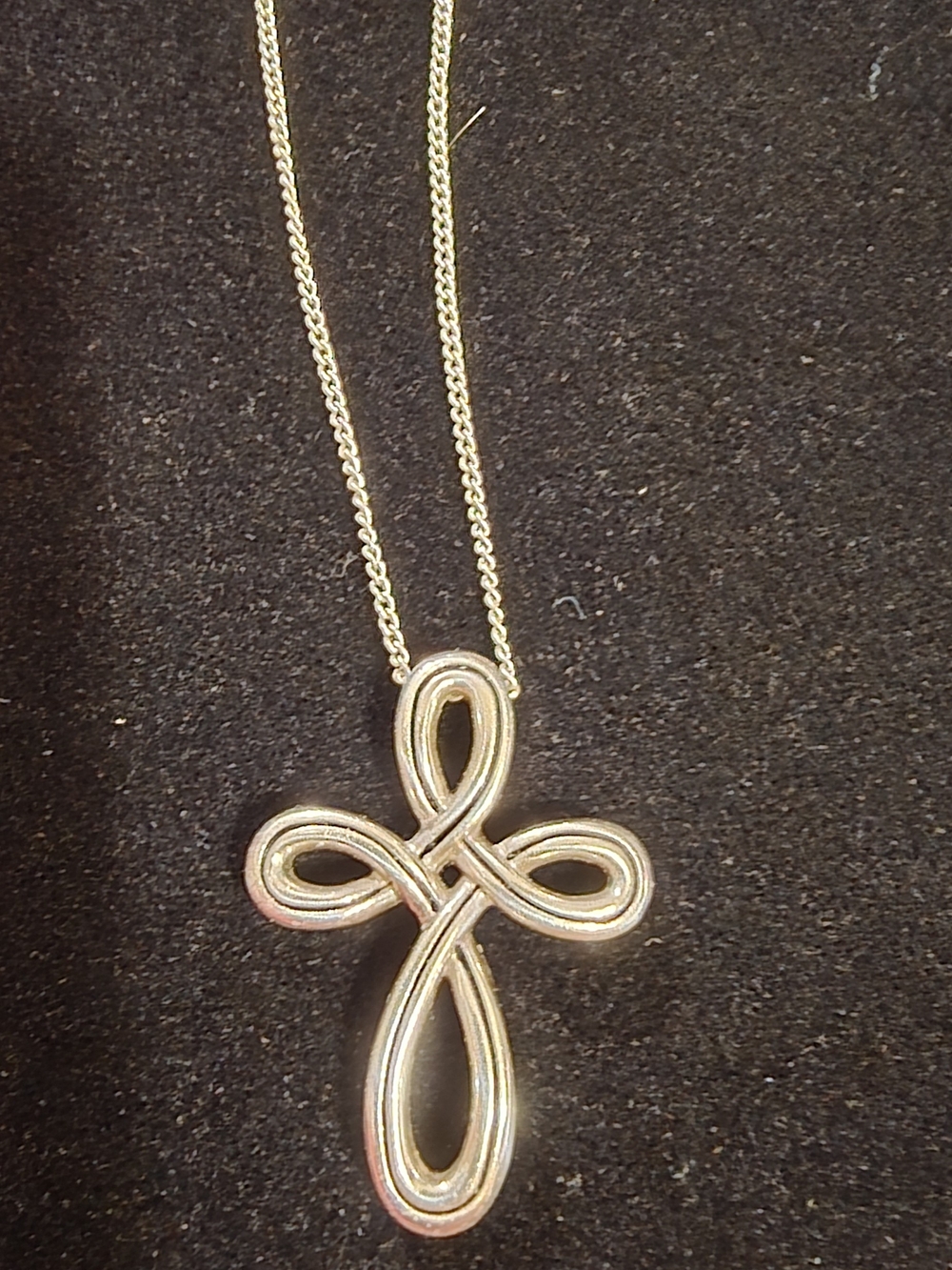 Brighton Interlok Petite Cross Necklace.